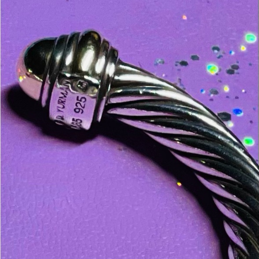 David Yurman Classic Gold & Silver  Cable bracelet is timeless 7mm - Picture 8 of 14